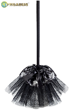 SCOPA STREGA ARGENTO DI HALLOWEEN